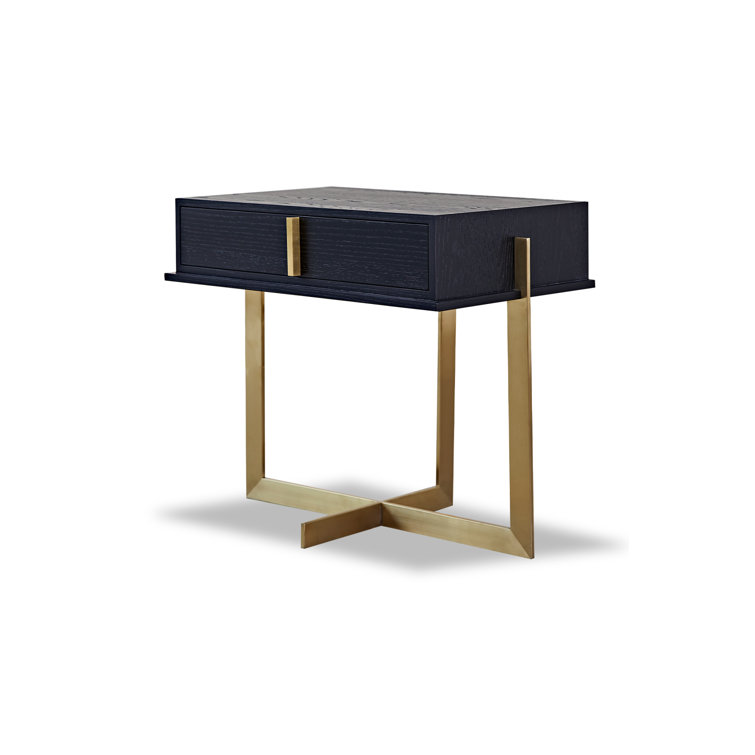 Liang & Eimil 26'' Tall Cross Legs End Table with Storage Wayfair